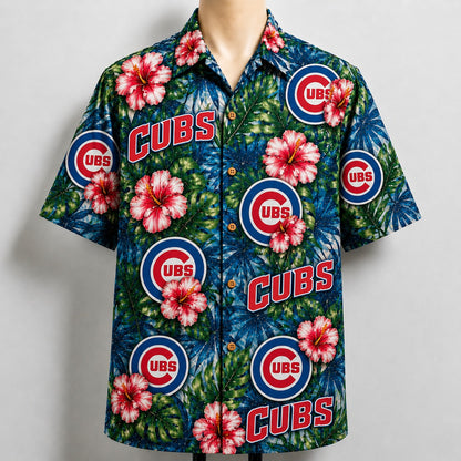 All Baseball Teams Paradise Hibiscus Button-Up Unisex Hawaiian Shirt For Men and Women