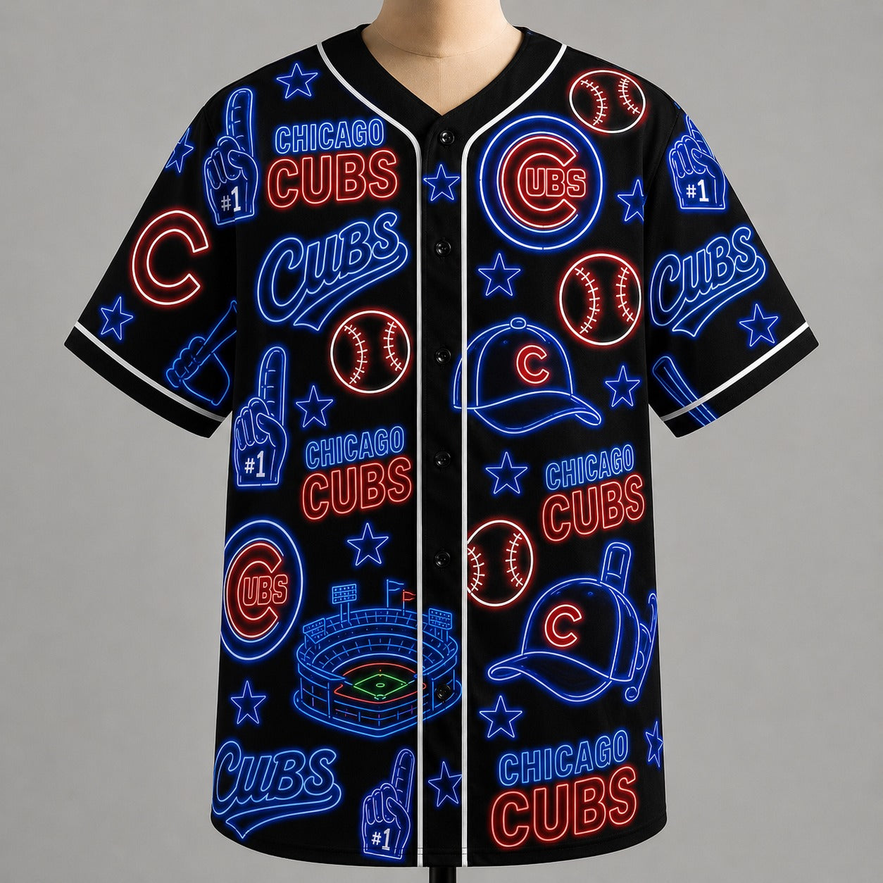 All Baseball Jersey Teams Neon Pattern Vibe Summer Party Baseball Jersey For Men and Women