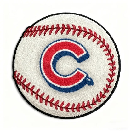All Baseball Teams Baseball-Shaped Logo Baseball Fan Custom Quilted Print Premium Welcome Mat Washable Black Border – Personalized Baseball Doormat
