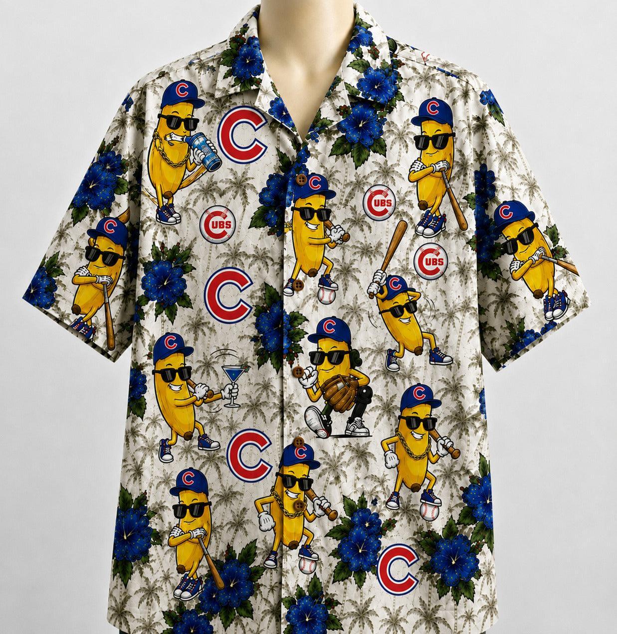 All Baseball Teams banana Hibiscus Flower Beach Vibe Aloha Premium Unisex Hawaiian Shirt For Men and Women
