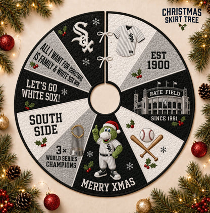 All Baseball Teams Christmas Skirt Tree for Baseball Fans - 5To9Vibe