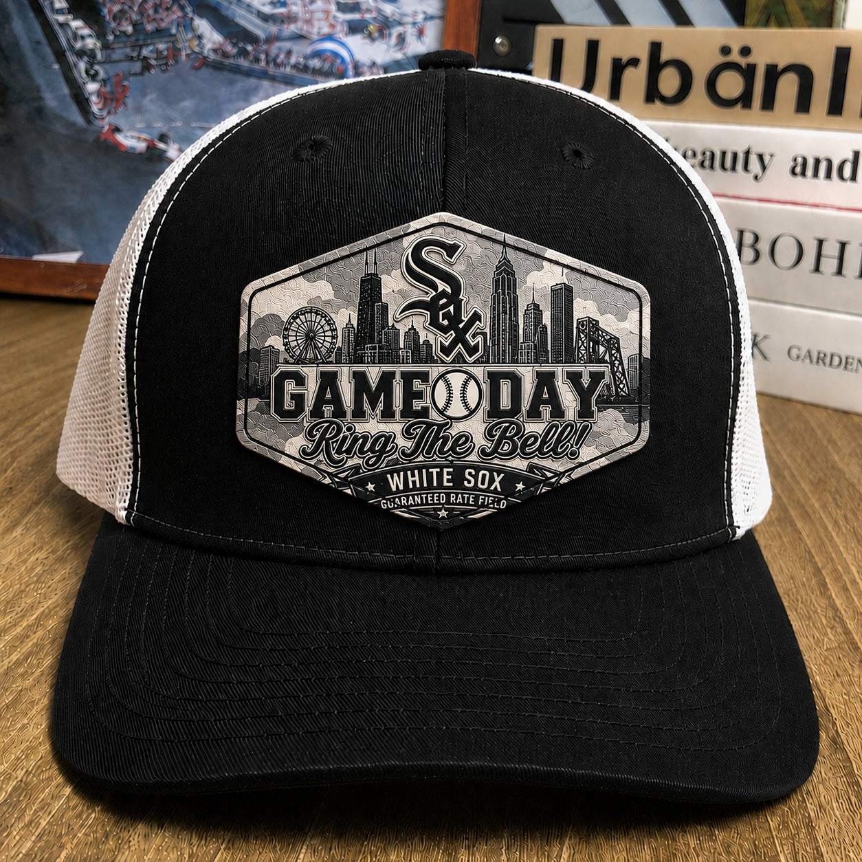 All Teams Baseball Game Day Leather Patch Premium Mesh Snap Back Cap | Trucker Cap