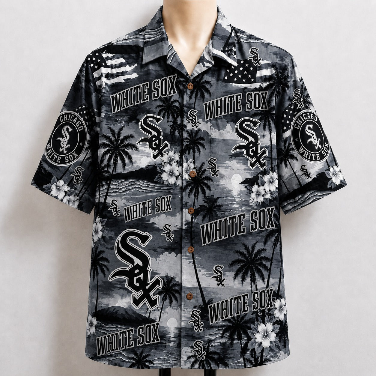 All Baseball Teams Sunset Paradise Button-Up Unisex Hawaiian Shirt For Men and Women