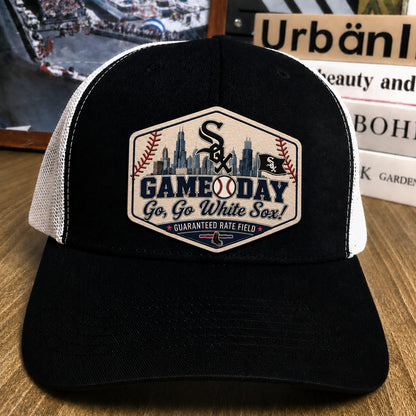 All Teams Baseball Logo Game Day Leather Patch Premium Mesh Snap Back Cap | Trucker Cap