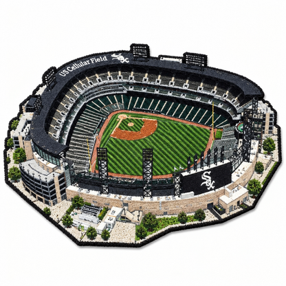 All Baseball Teams Stadium Baseball Fan Custom Quilted Print Premium Welcome Mat Washable Black Border – Personalized Baseball Doormat