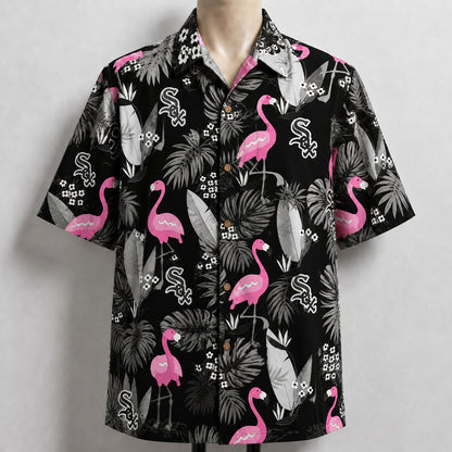 All Baseball Teams Flamingo Hawaiian Shirt | Tropical Baseball Button Up Unisex Hawaiian Shirt For Men and Women