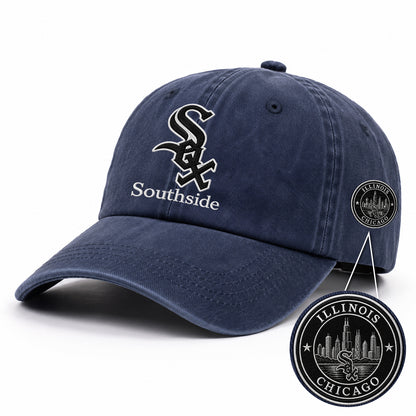 Baseball Team Slogan Cap All Teams Embroidered Logo Premium Wash Cap