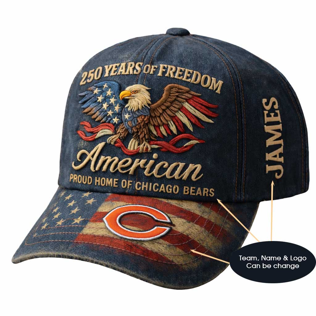 250th Anniversary USA Hat Vintage Eagle 250 Year American Anniversary Patriotic Unisex Baseball Cap