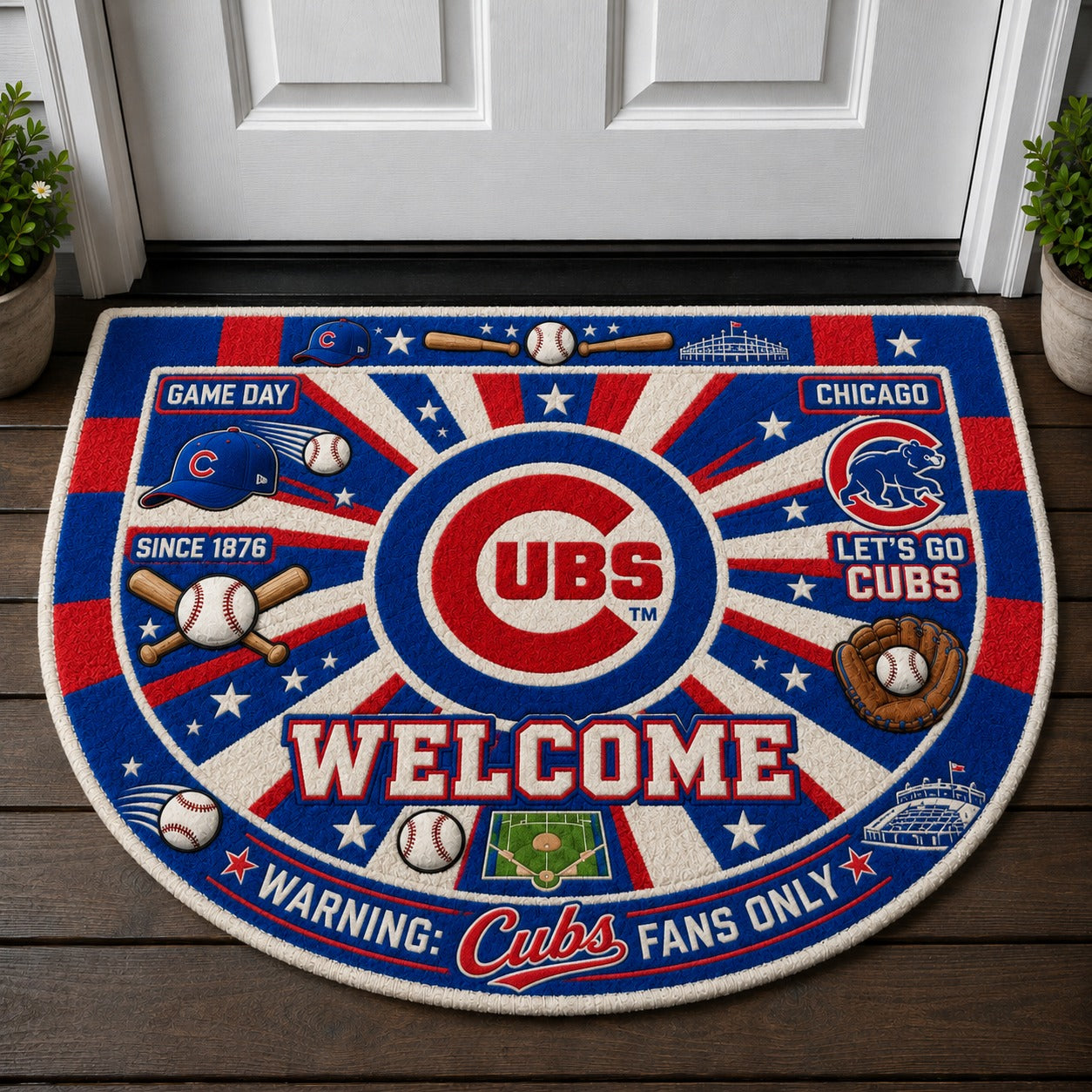 Football All Teams Custom Premium Welcome Mat – Personalized Doormat