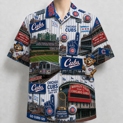 All Baseball Teams Iconic 2 Moments Aloha Shirt for Baseball Fans Button-Up Unisex Hawaiian Shirt For Men and Women
