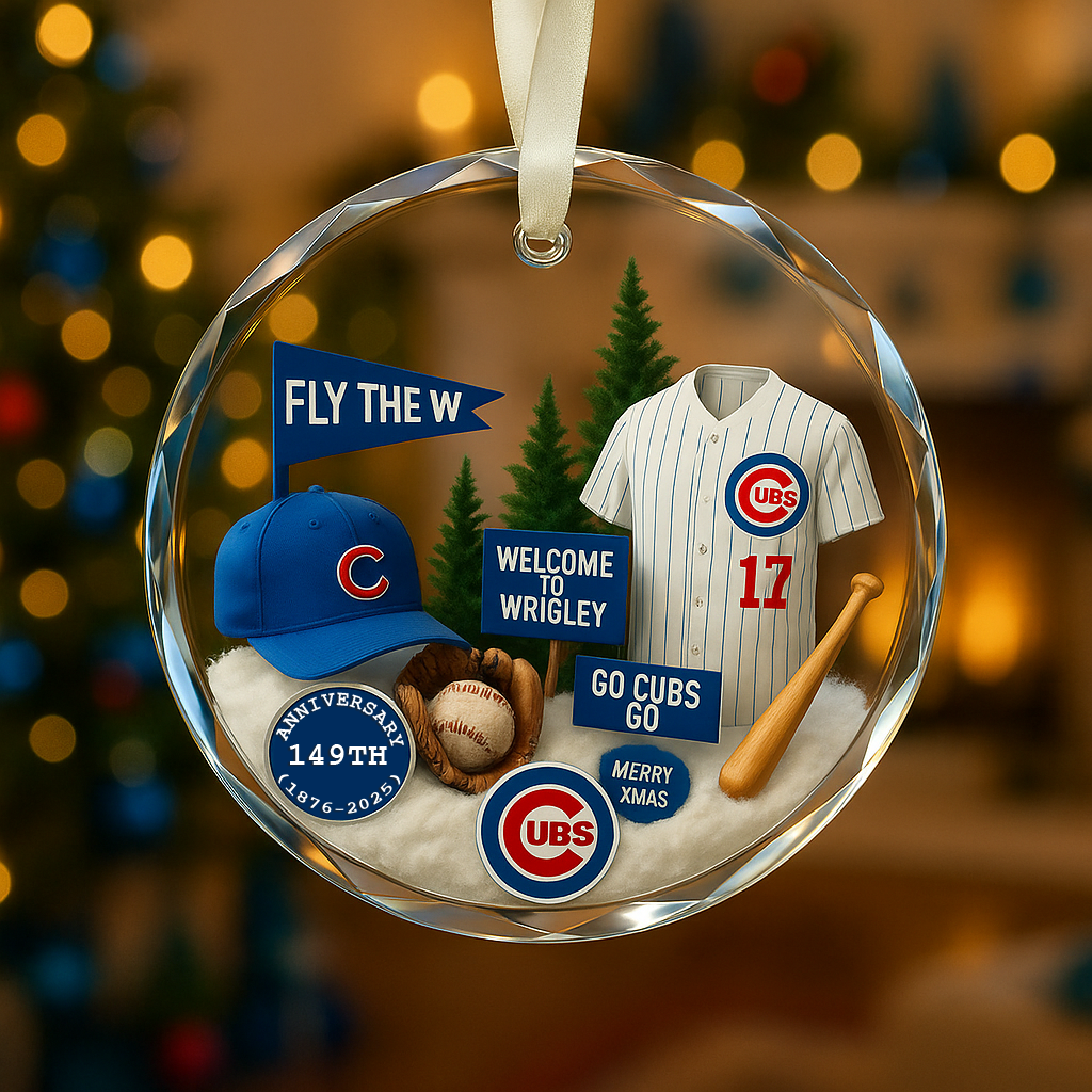 Baseball Glass Ornament 3 With Gift Box Christmas Baseball Team - Glass Ornament-Glass Ornament-5TO9VIBE