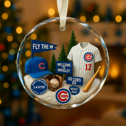 Baseball Glass Ornament 3 With Gift Box Christmas Baseball Team - Glass Ornament-Glass Ornament-5TO9VIBE