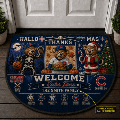 Alfombra personalizada de bienvenida premium de equipo de la MLB – Felpudo de béisbol personalizado
