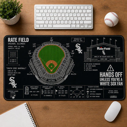 All Baseball Legendary Stadiums Masterplan Desk Mat Mouse Pad Plus Size - 5to9vibe