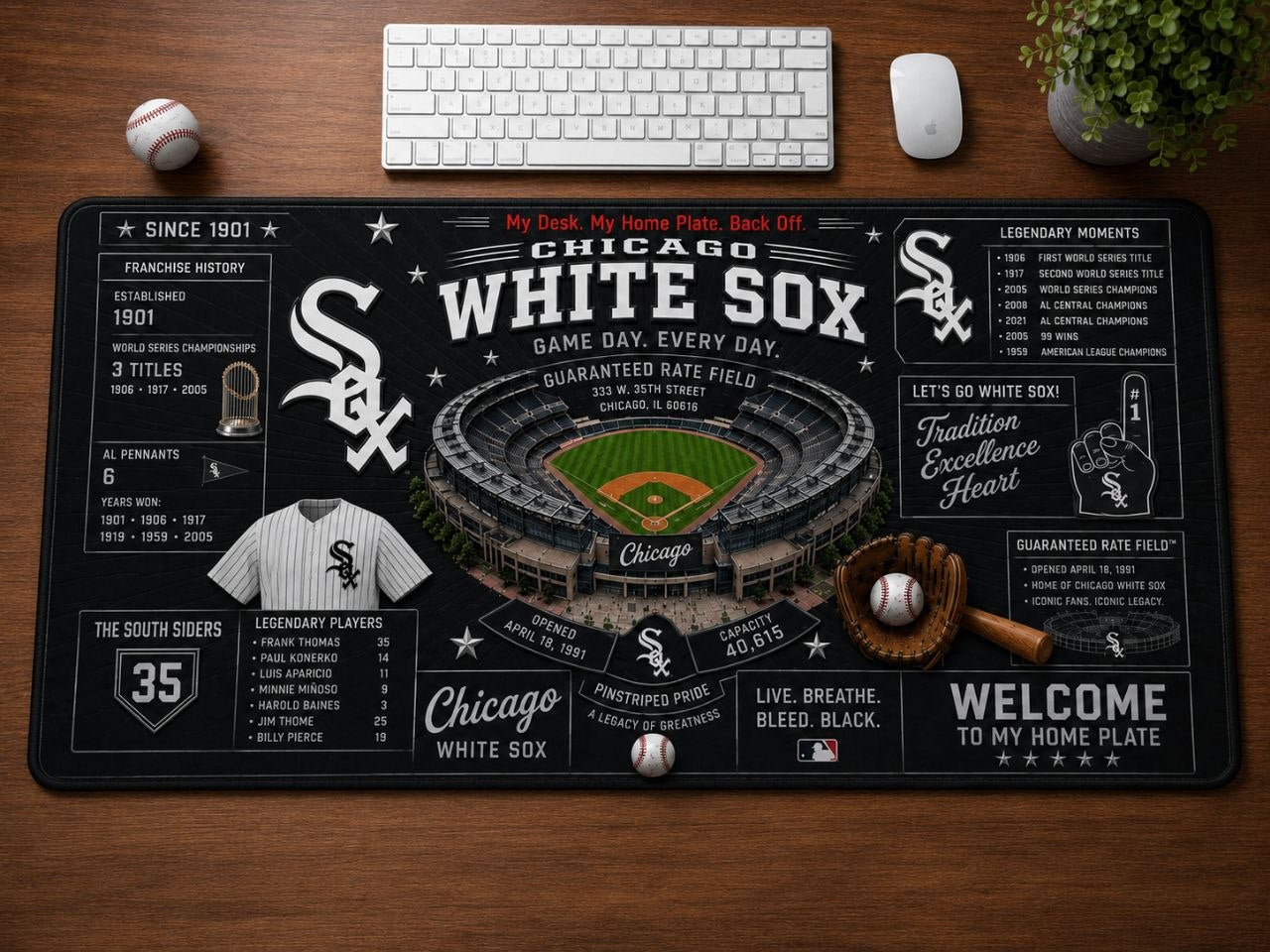 All Baseball Franchise History Stadiums Masterplan Desk Mat Mouse Pad Plus Size - 5to9vibe