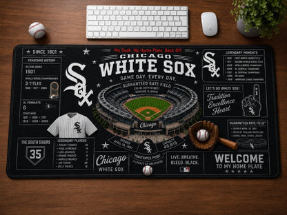 All Baseball Franchise History Stadiums Masterplan Desk Mat Mouse Pad Plus Size - 5to9vibe