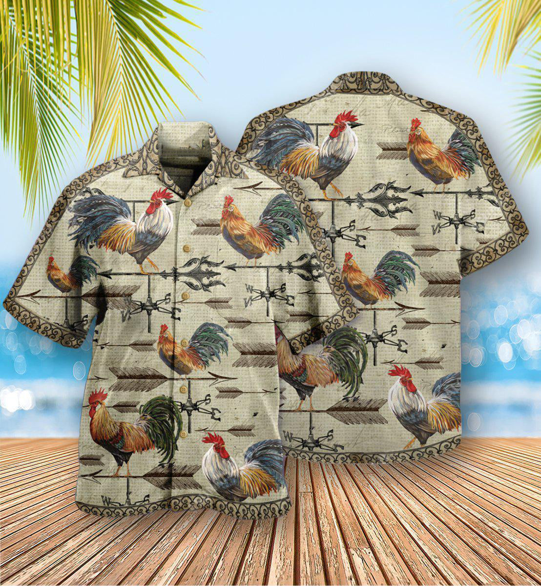 Chicken Find A Way Or Make One Weathervane Rooster - Hawaiian Shirt 