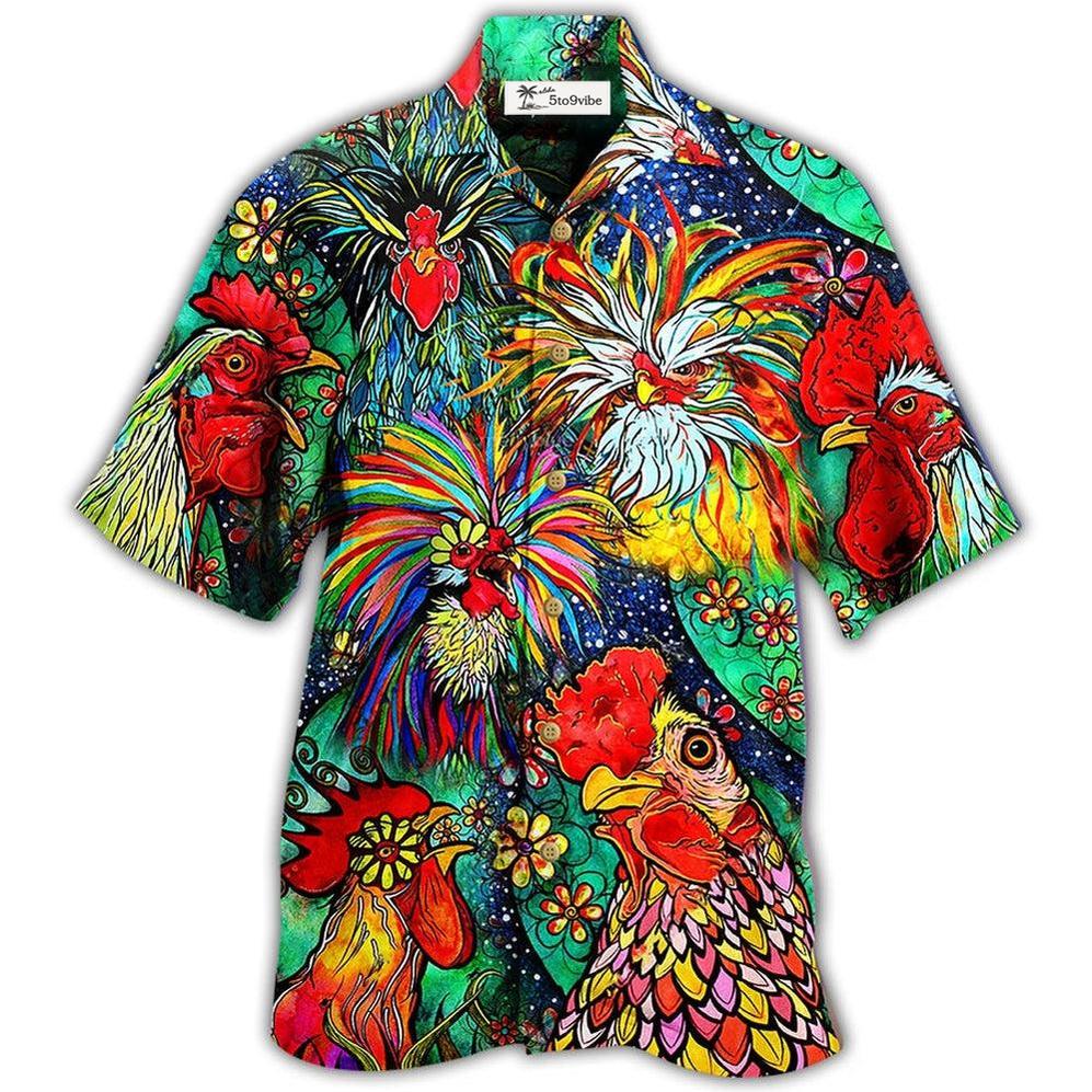 Hawaiian Shirt / Adults / S Chicken Love Color Amazing - Hawaiian Shirt 