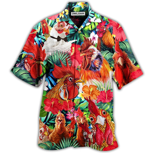 Hawaiian Shirt / Adults / S Chicken Love Farm Wonder - Hawaiian Shirt 