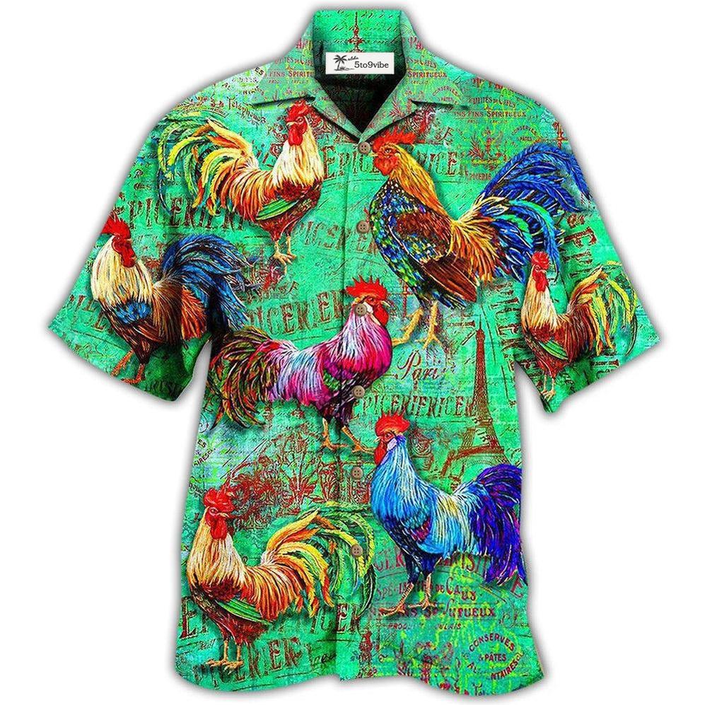 Hawaiian Shirt / Adults / S Chicken Love Green Farm Lover - Hawaiian Shirt 