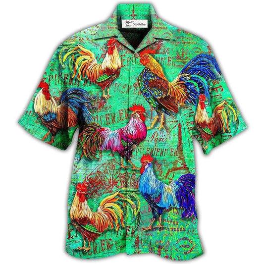Hawaiian Shirt / Adults / S Chicken Love Green Farm Lover - Hawaiian Shirt 