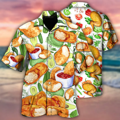 Food Lover Chicken Nugget Make Me Happy - Hawaiian Shirt 