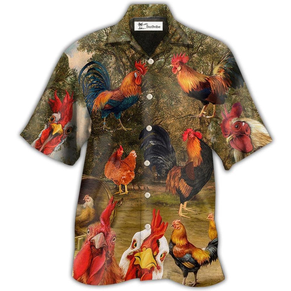 Hawaiian Shirt / Adults / S Chicken Old Garden - Hawaiian Shirt 