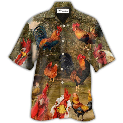 Hawaiian Shirt / Adults / S Chicken Old Garden - Hawaiian Shirt 
