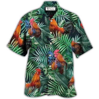 Hawaiian Shirt / Adults / S Chicken Rooster Tropical Summer Vibes - Hawaiian Shirt 