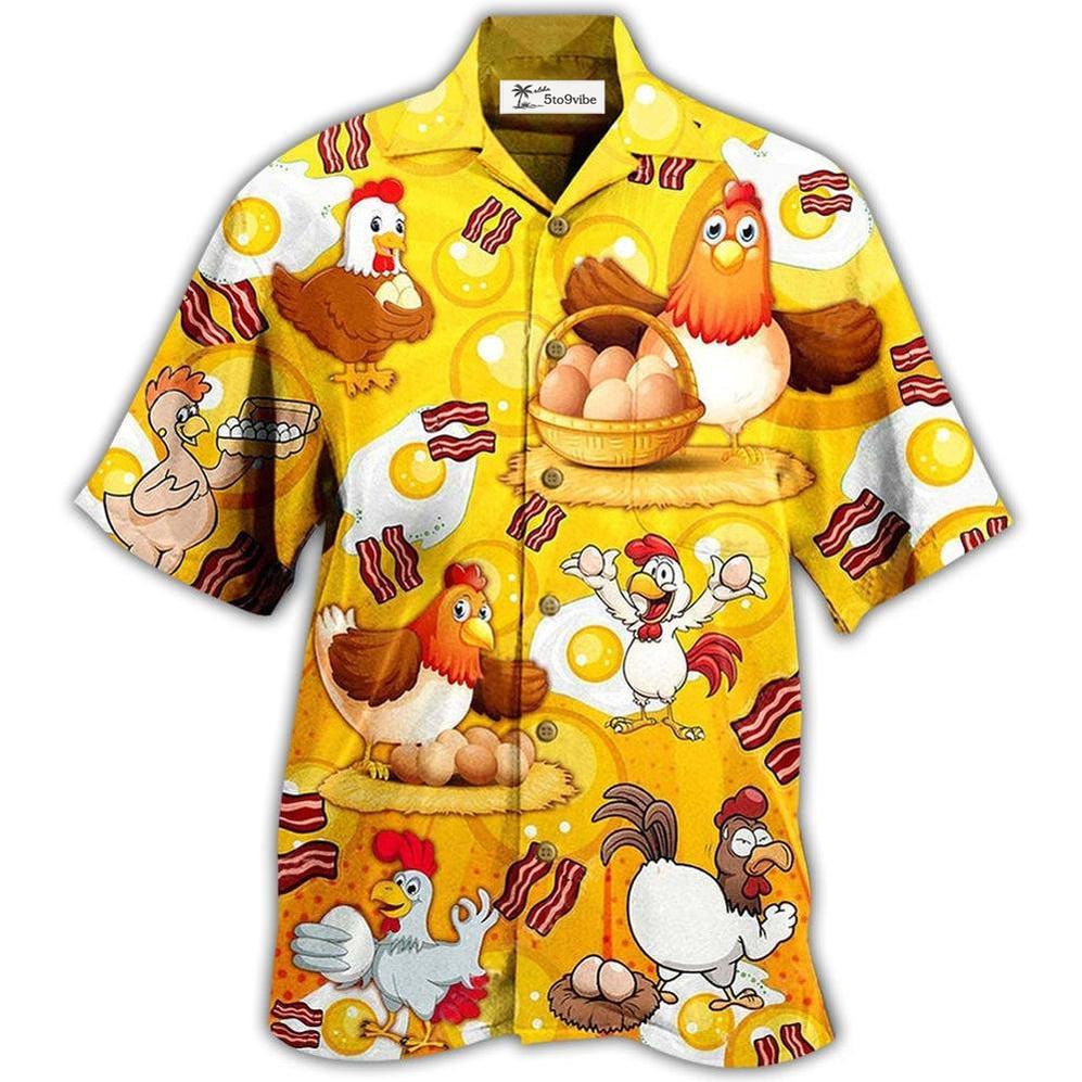 Hawaiian Shirt / Adults / S Chicken The Pet That Poops Breakfast - Hawaiian Shirt 