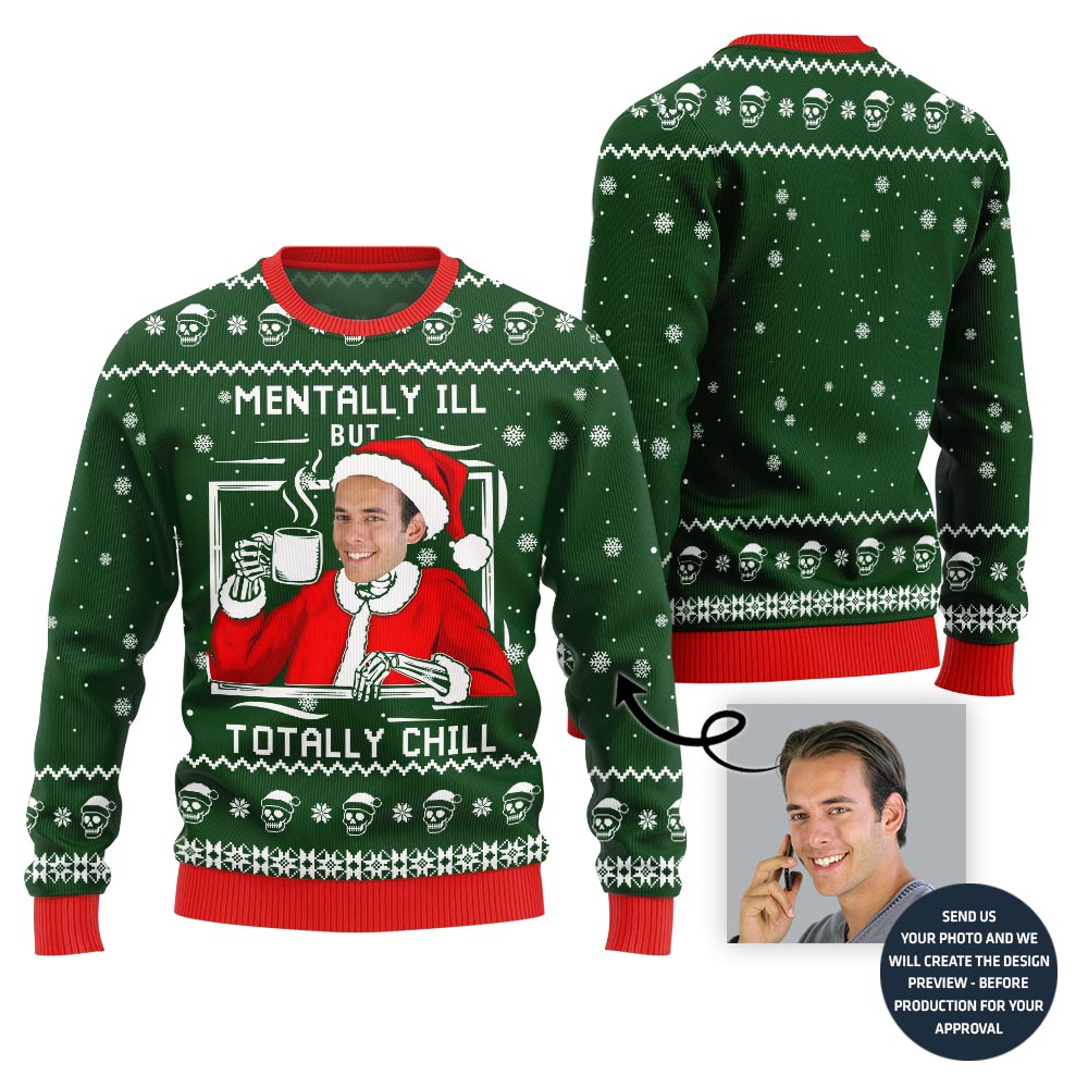 Chilling Funny Ugly Christmas Sweater For Men