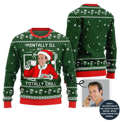 Chilling Funny Ugly Christmas Sweater For Men