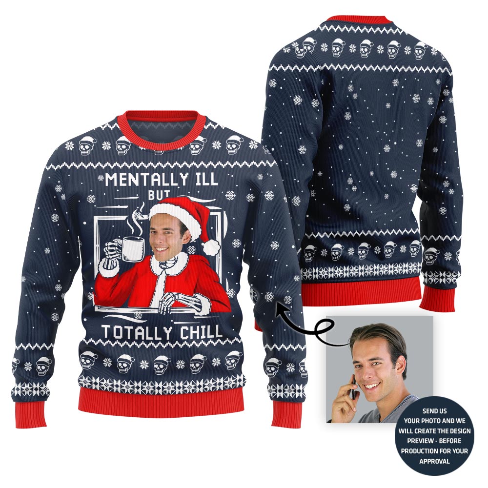Chilling Funny Ugly Christmas Sweater For Men