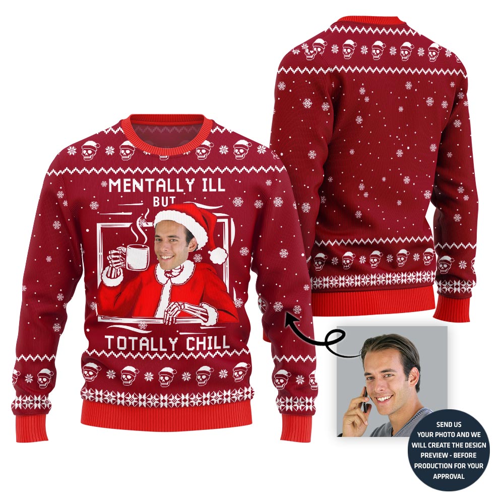 Chilling Funny Ugly Christmas Sweater For Men