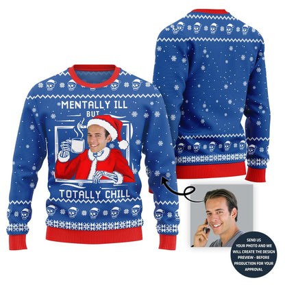 Chilling Funny Ugly Christmas Sweater For Men