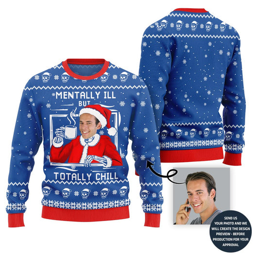 Chilling Funny Ugly Christmas Sweater For Men