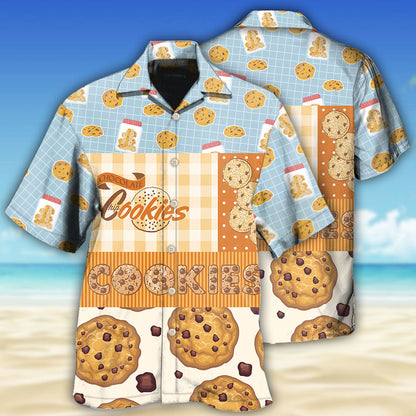 Baking Who Loves Baking Chocolate Chip Cookie - Hawaiian Shirt 