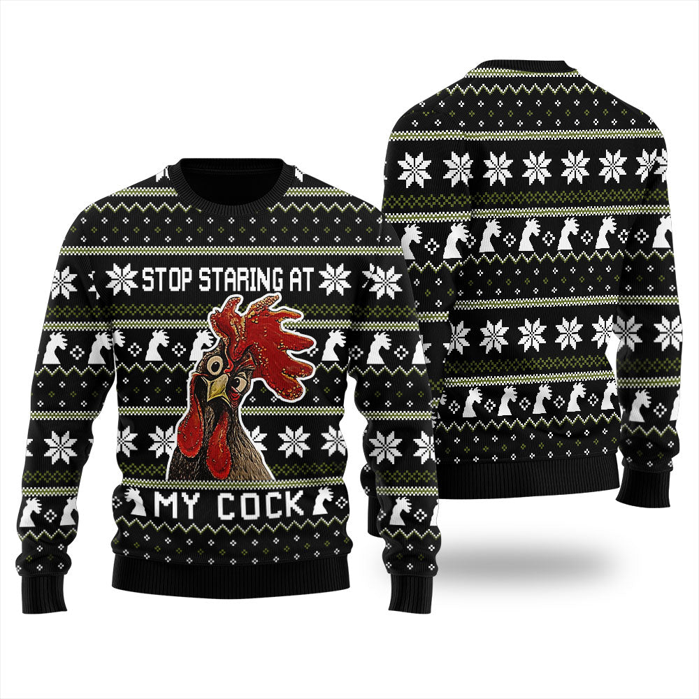 Christmas Cock Men's Ugly Christmas Sweater