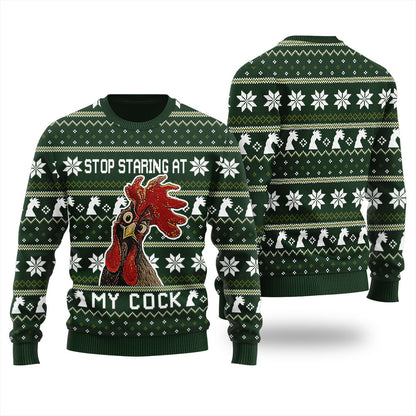 Christmas Cock Men's Ugly Christmas Sweater