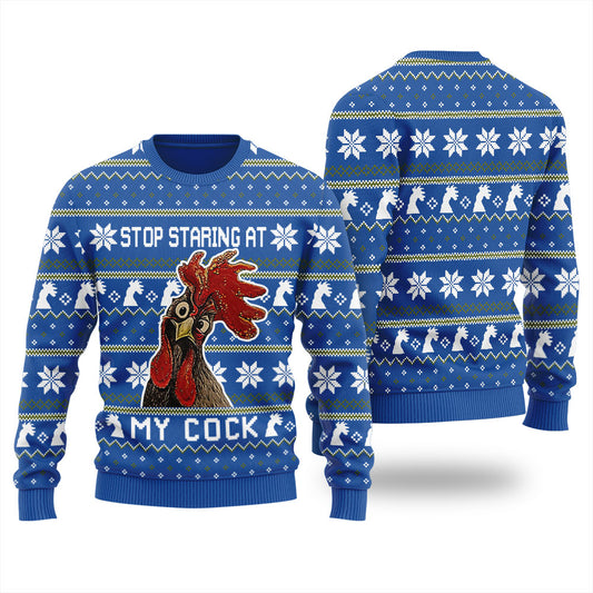 Christmas Cock Men's Ugly Christmas Sweater