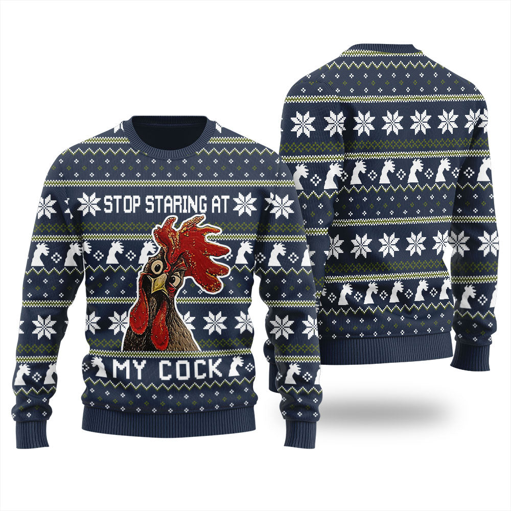 Christmas Cock Men's Ugly Christmas Sweater