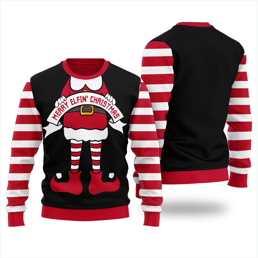 Christmas Elf Christmas Ugly Sweater Women's
