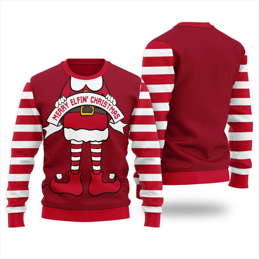 Christmas Elf Christmas Ugly Sweater Women's