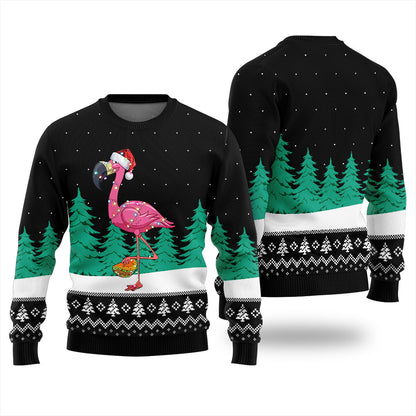 Christmas Flamingo Ugly Christmas Sweater