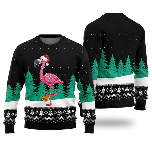 Christmas Flamingo Ugly Christmas Sweater