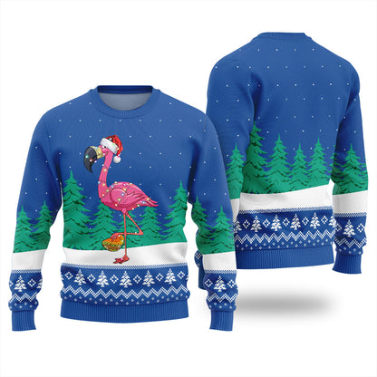 Christmas Flamingo Ugly Christmas Sweater