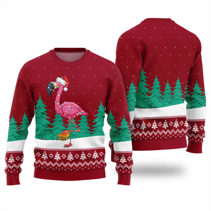 Christmas Flamingo Ugly Christmas Sweater