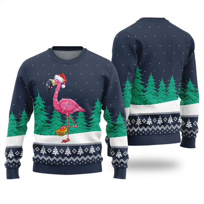 Christmas Flamingo Ugly Christmas Sweater