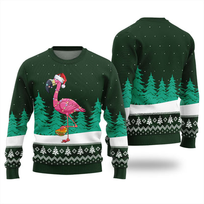 Christmas Flamingo Ugly Christmas Sweater