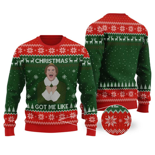 Christmas Got Me Like Elf Ugly Christmas Sweater